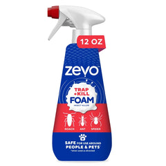 Zevo Trap & Kill Foam Trigger Spray - 12oz: Indoor Use, Flying Insects, Geraniol 0.25%